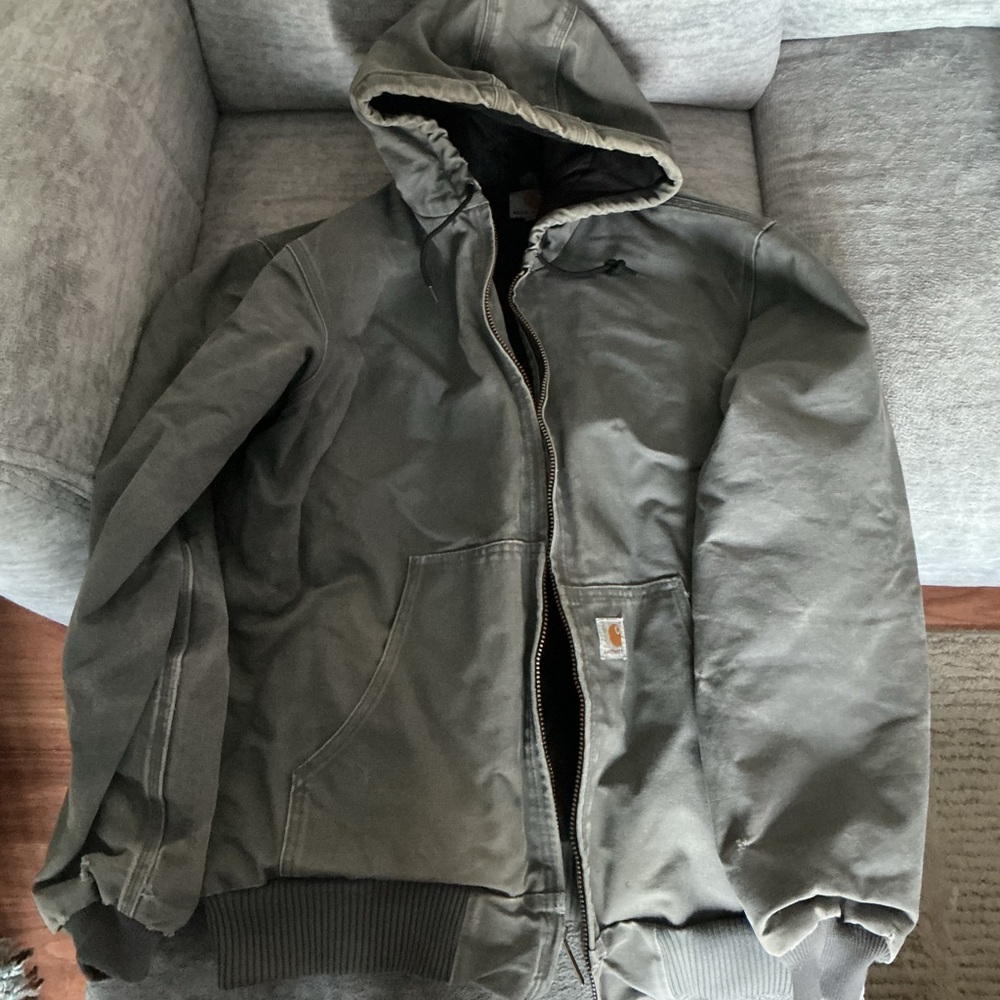 Carhartt Duck Active Jacket | L Tall | Well‑Loved Workwear Patina | Made in USA